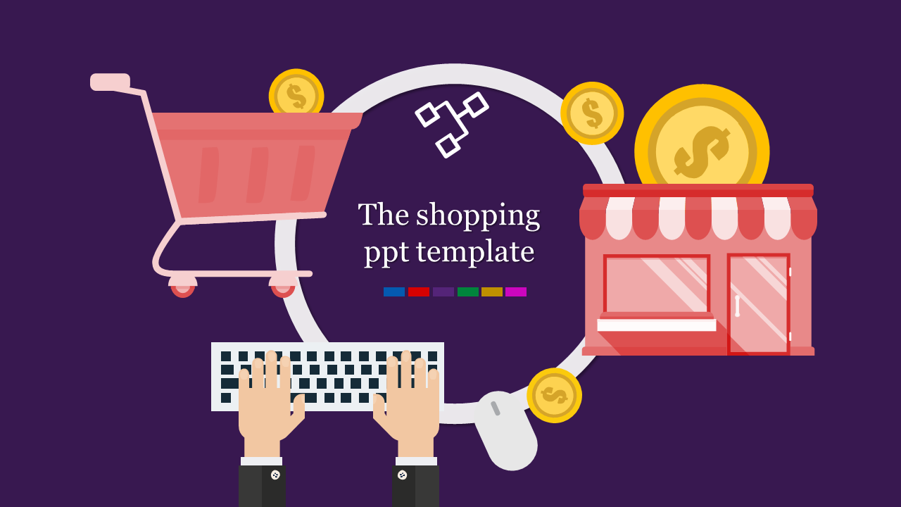 shopping ppt template-The shopping ppt template